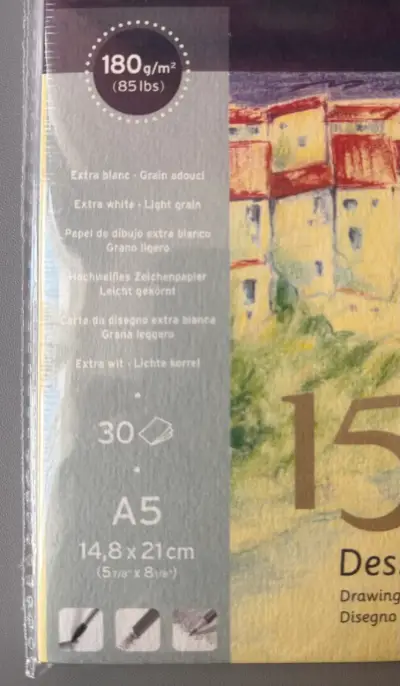 Block de dibujo Canson 1557 Dessin A5 180g/m² - miniatura 2