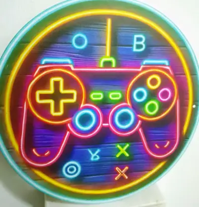Letrero metálico redondo 20*20 Cms No es de neon - miniatura 1