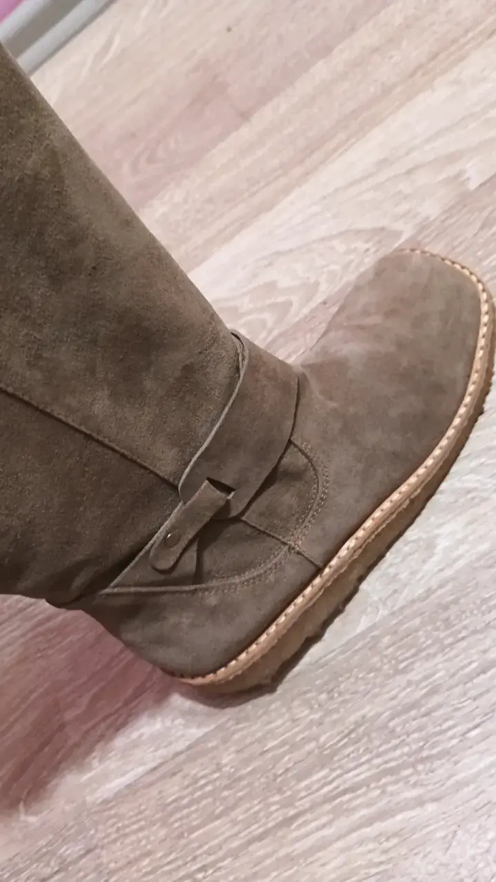 Botas altas de gamuza marrón - 3