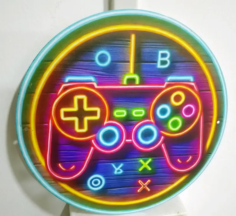 Letrero metálico redondo 20*20 Cms No es de neon - 5