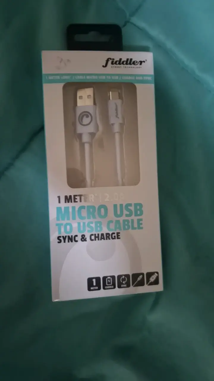 Cable Micro USB a USB Fiddler 1 metro