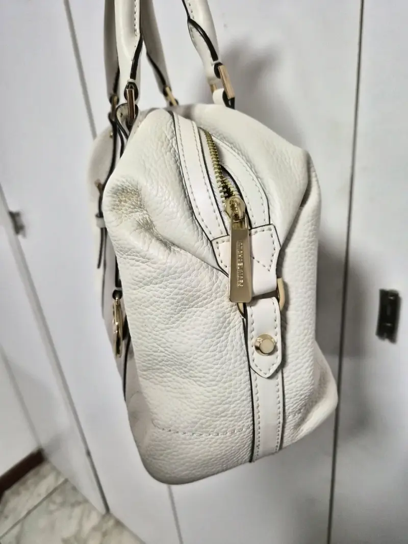 Bolso Michael Kors blanco de cuero - 3