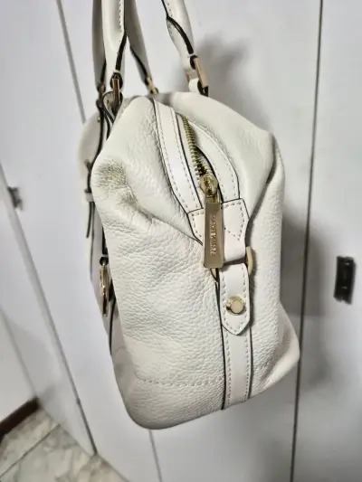 Bolso Michael Kors blanco de cuero - miniatura 3