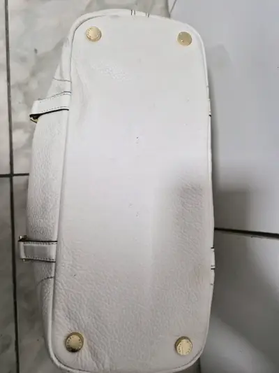 Bolso Michael Kors blanco de cuero - miniatura 5