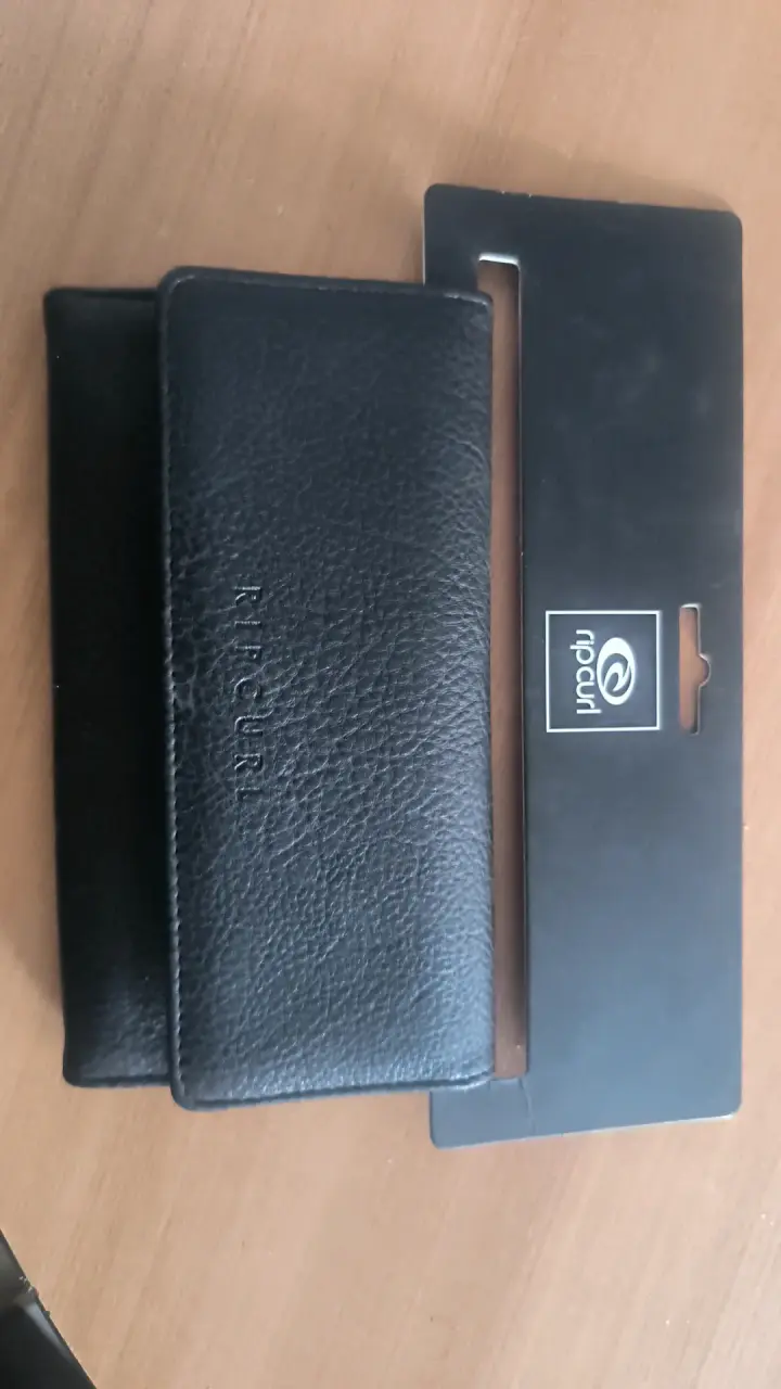 Billetera de cuero Rip Curl negra - 1