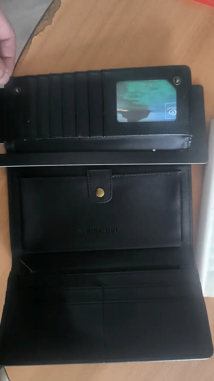 Billetera de cuero Rip Curl negra - 2