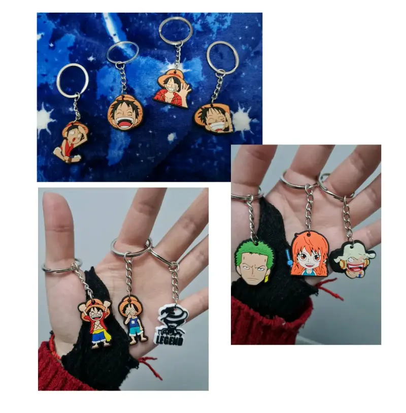 Lote de llaveros One Piece 10 unidadess