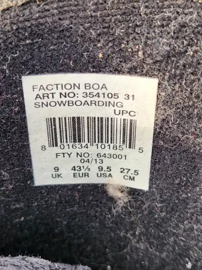 Botas de snowboard Salomon negras - miniatura 4
