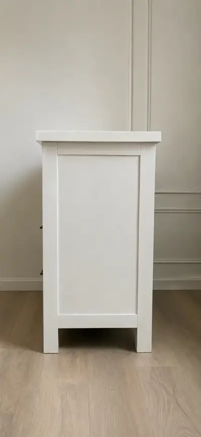 Cómoda blanca mudador de seis cajones - miniatura 2