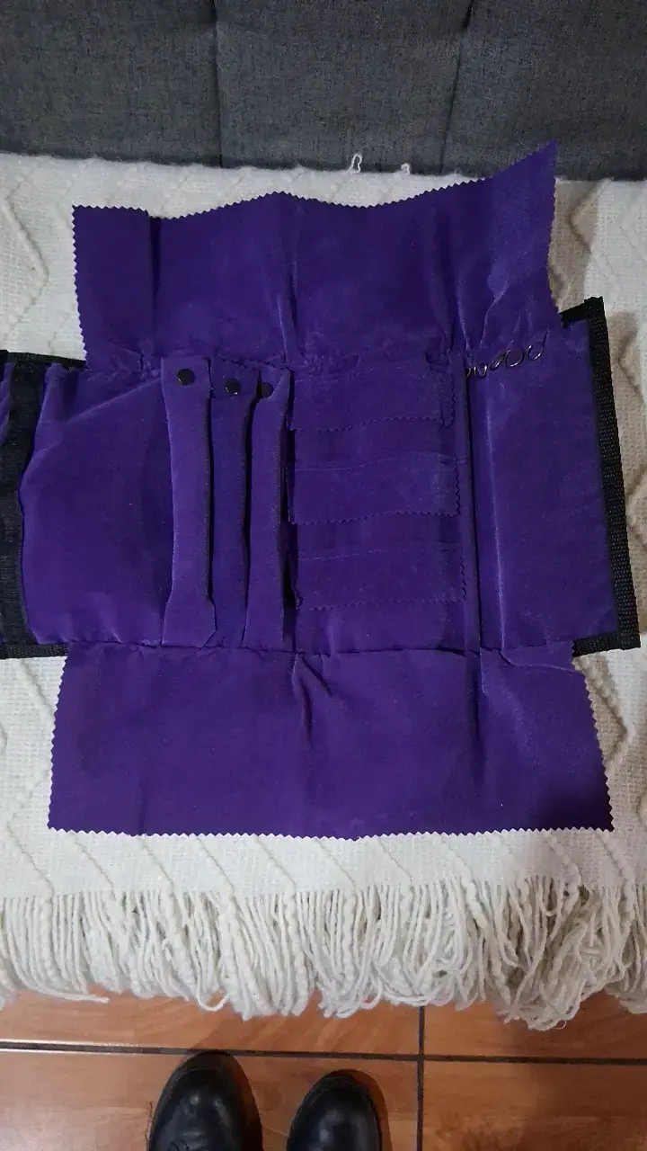 Estuche organizador de joyas púrpura - 1