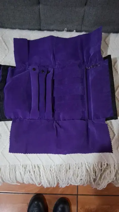 Estuche organizador de joyas púrpura - miniatura 1