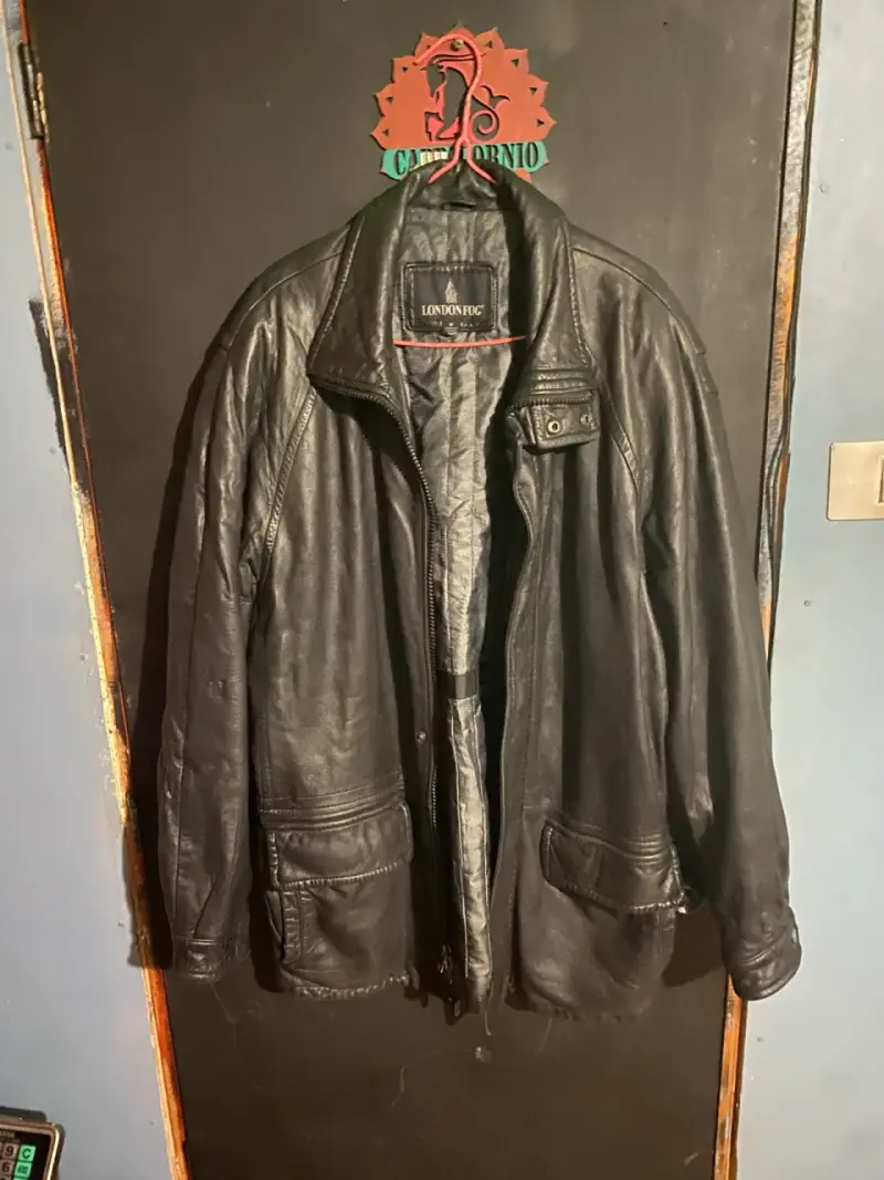 Chaqueta de cuero London Fog negra(vintage) - 1