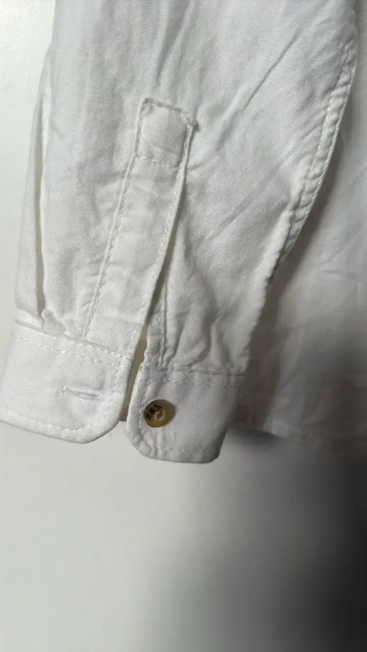 Camisa blanca de algodón para niño talla 4 - 3