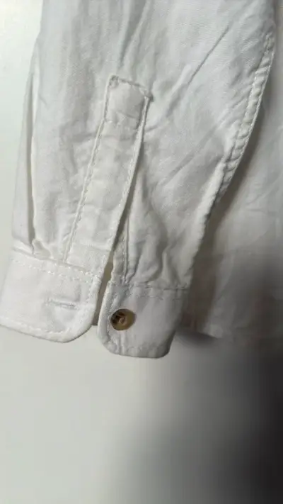 Camisa blanca de algodón para niño talla 4 - miniatura 3