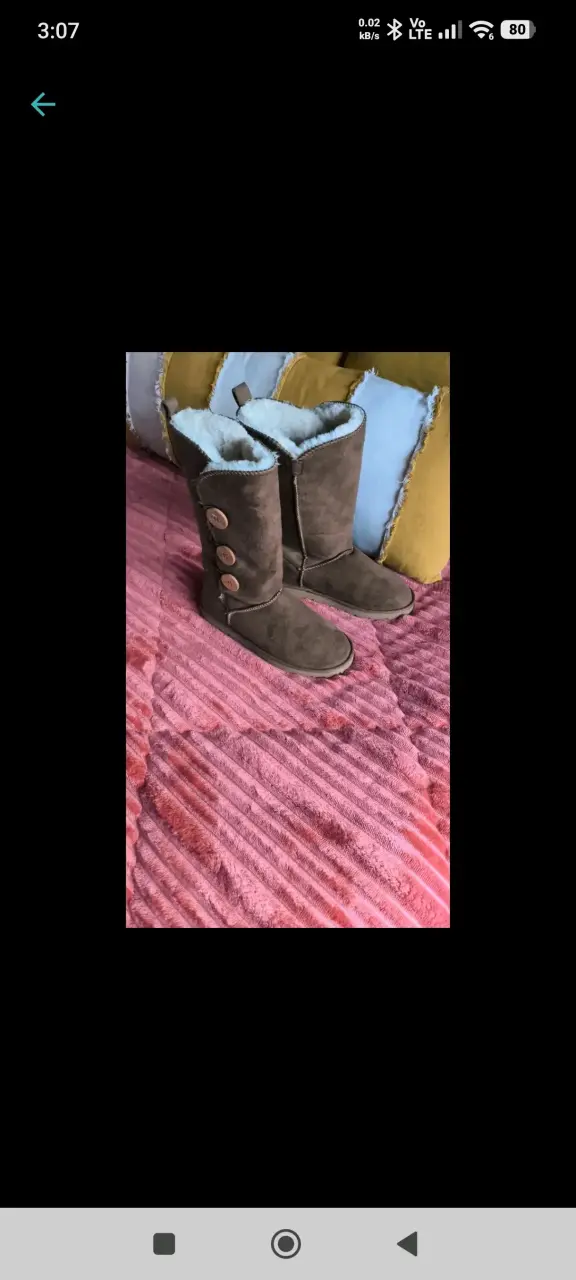 Botas de invierno marrones con forro - 1