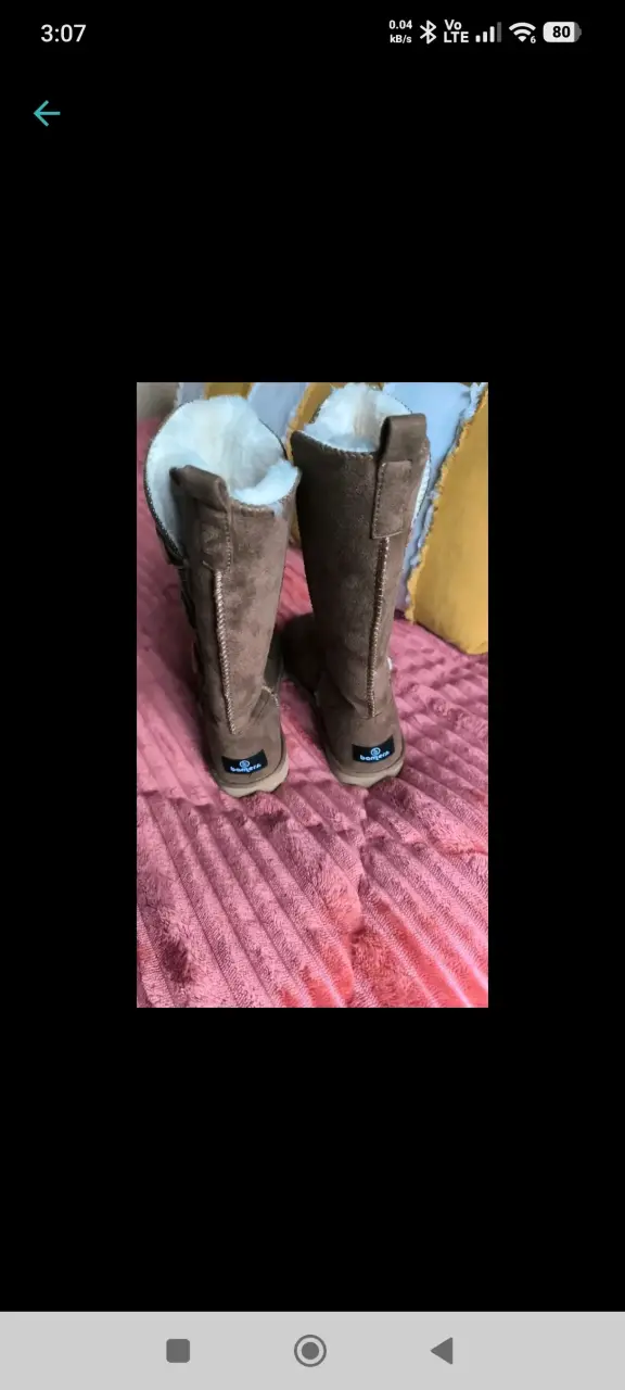 Botas de invierno marrones con forro - 3