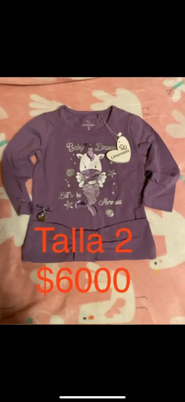 Polera morada Baby Limonada talla 2 - 1