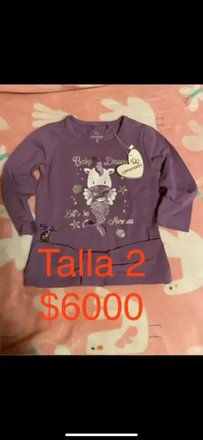 Polera morada Baby Limonada talla 2 - miniatura 1