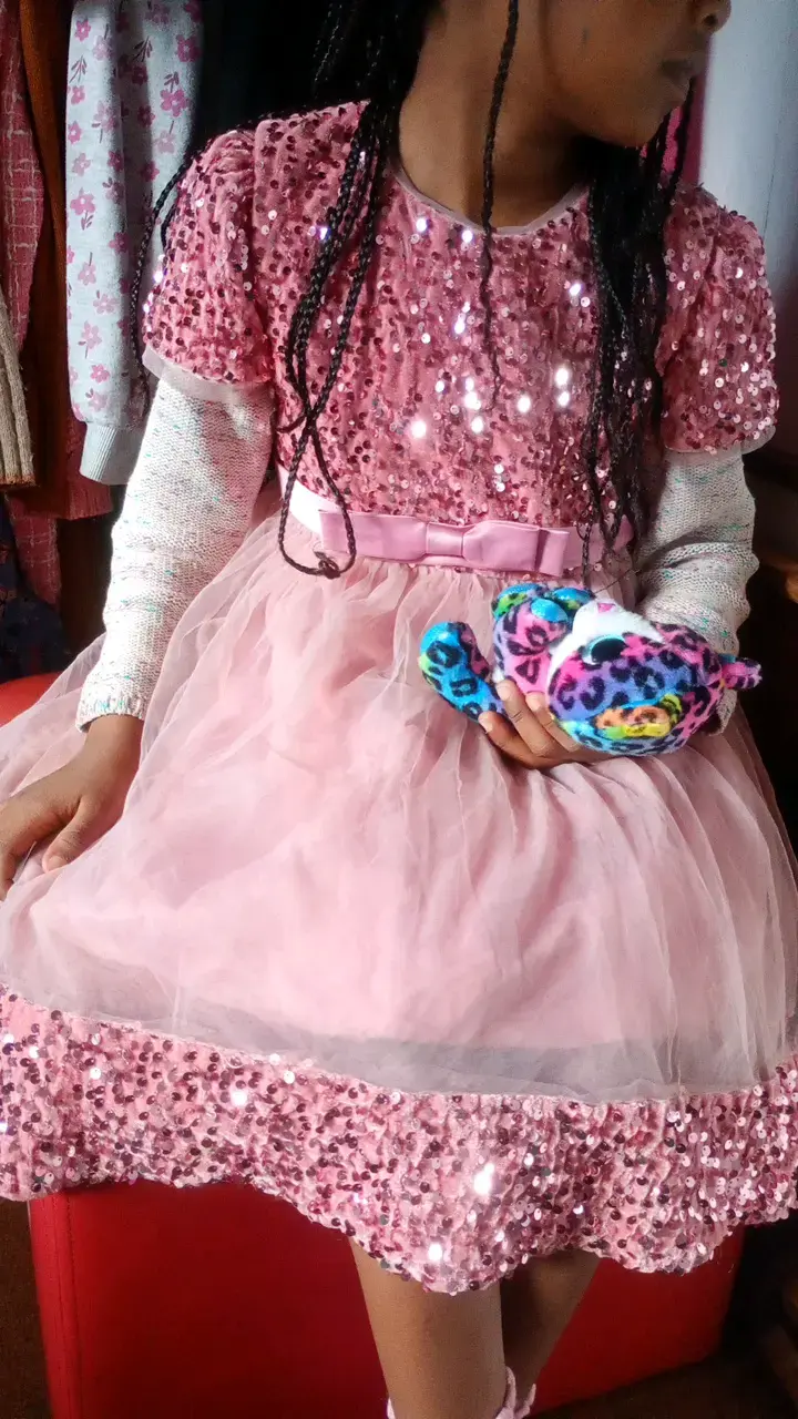Chaqueta infantil con capucha de piel sintética - 3