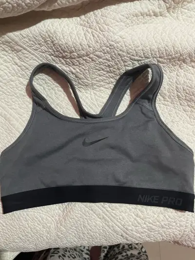 Top deportivo Nike Pro gris - miniatura 2