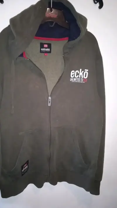 Polerón Talla S con capucha Ecko, verde - miniatura 1