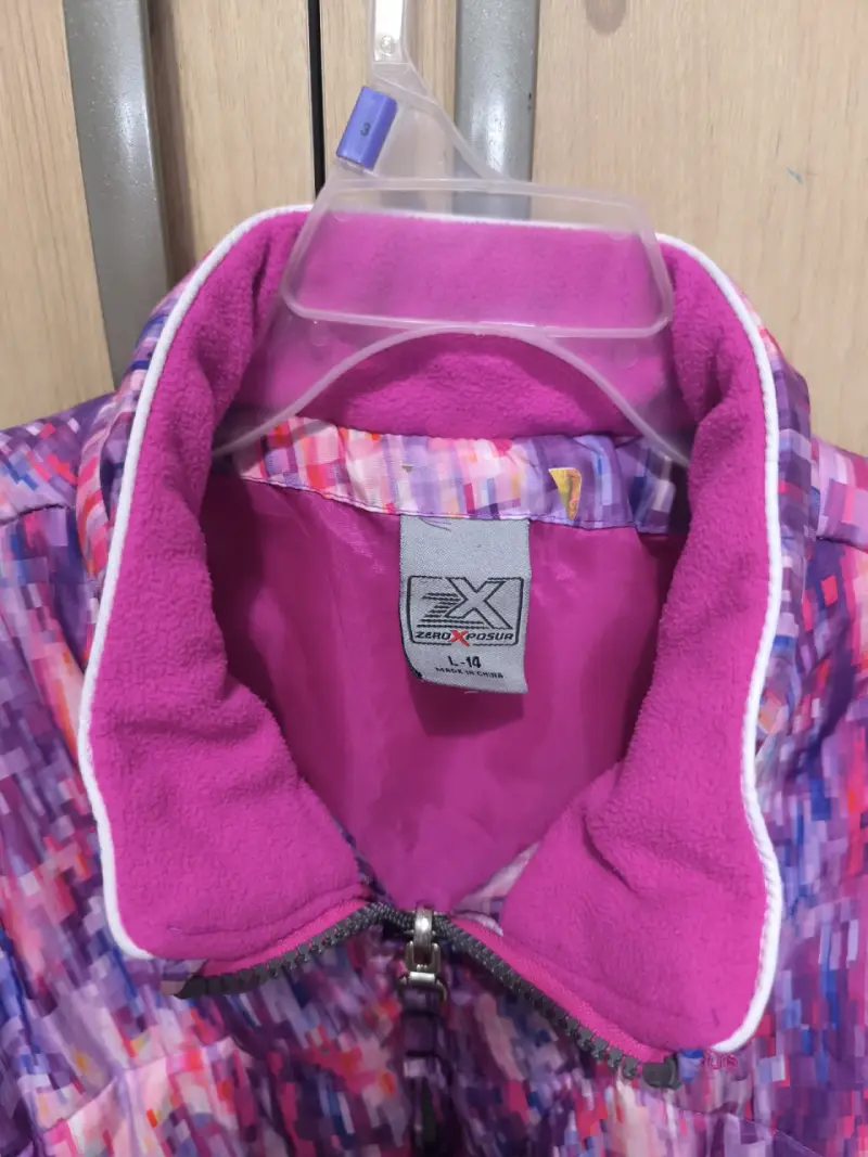 Chaqueta acolchada multicolor para niña - 2