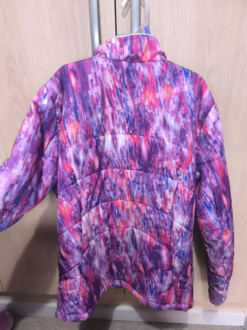 Chaqueta acolchada multicolor para niña - 3