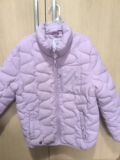 Chaqueta acolchada multicolor para niña - miniatura 4