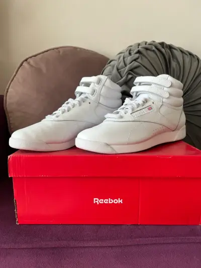 Zapatillas Reebok blancas de cuero - miniatura 2