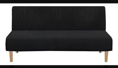 Funda sillón 3 cuerpos color negro NUEVA - miniatura 1