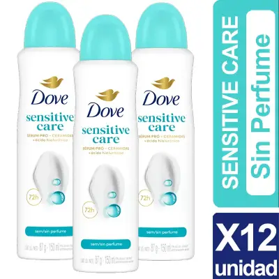 Desodorante Dove Sensitive Sin Perfume X12 unid - miniatura 1