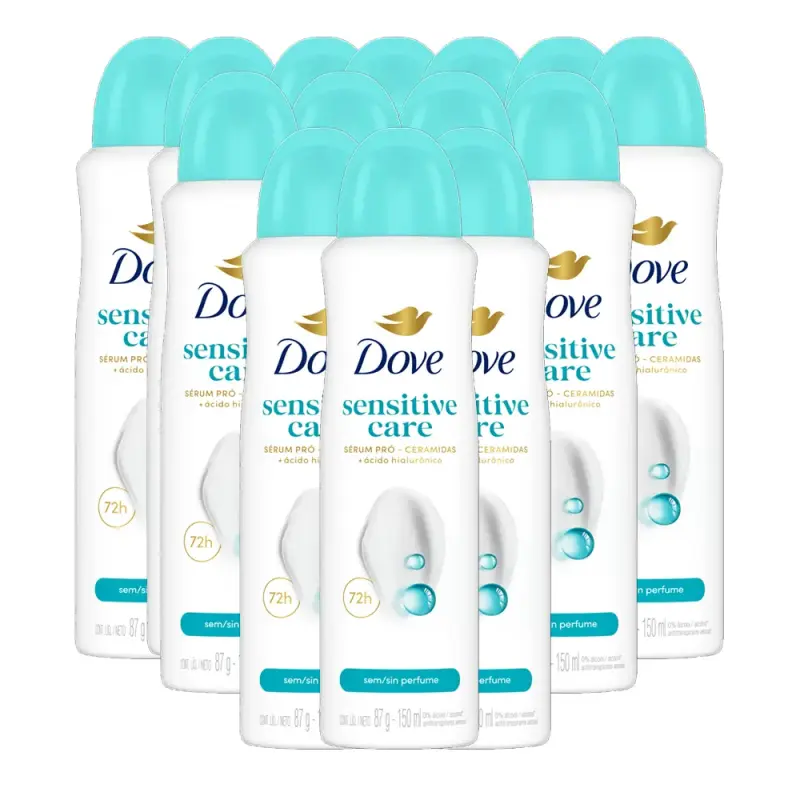 Desodorante Dove Sensitive Sin Perfume X12 unid - 2