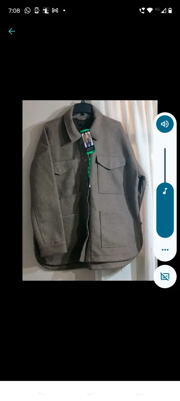 Chaqueta de lana marrón XL para mujer - 1