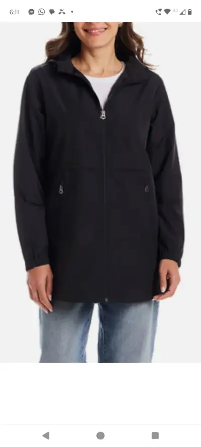 Chaqueta de lana marrón XL para mujer - miniatura 6