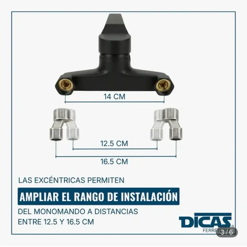 Llave de ducha negra monomando Nueva - 2