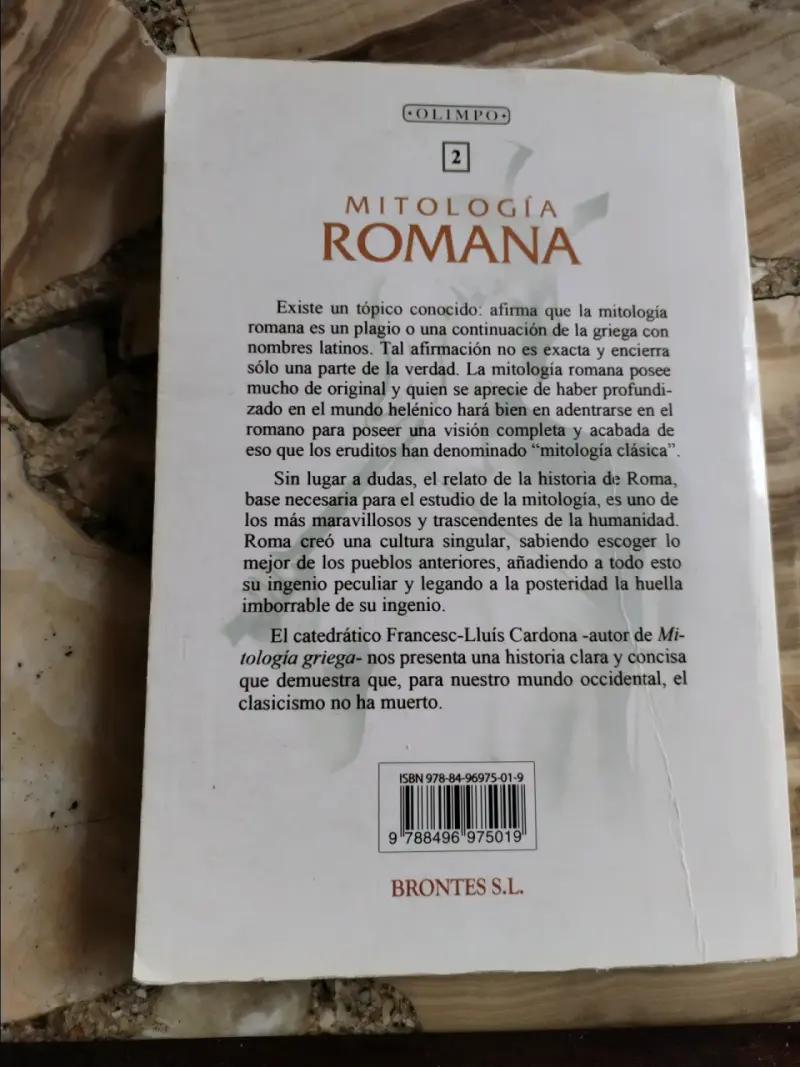 Libro Mitología Romana de Francesc LL. Cardona - 2