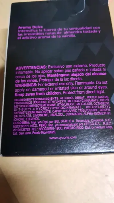 Perfume Cyzone Sweet Black Intense 50 ml - miniatura 2