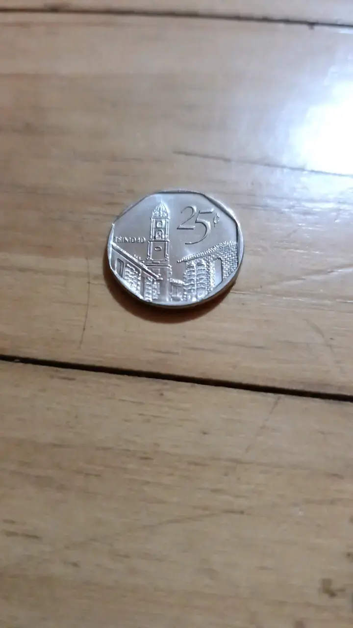 Moneda Antigua de Trinidad y Tobago 25 Cents - 1