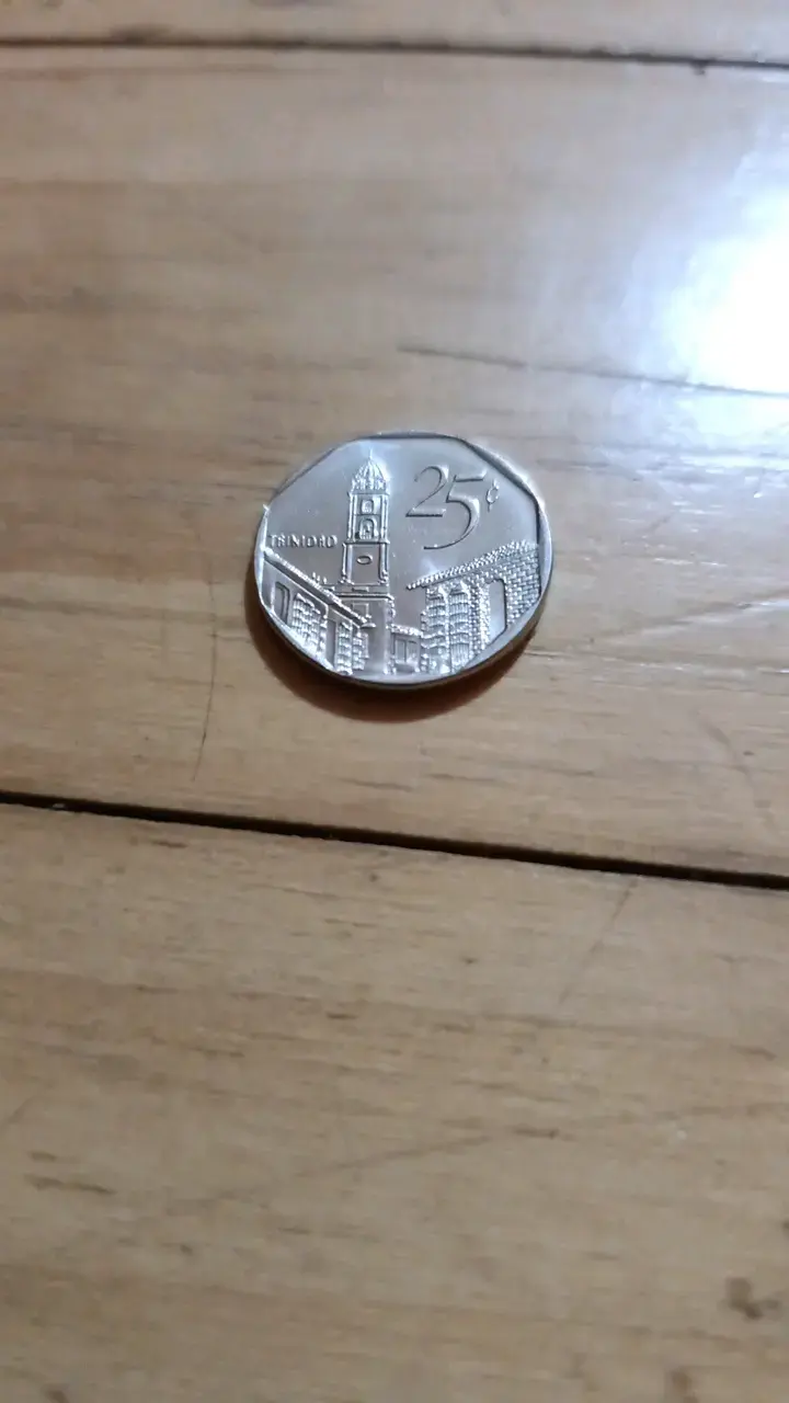 Moneda Antigua de Trinidad y Tobago 25 Cents - 2