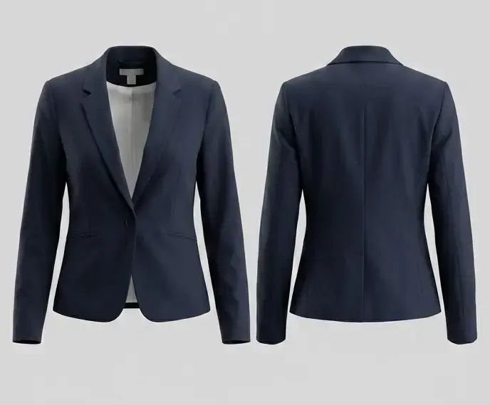 Blazer azul marino para mujer