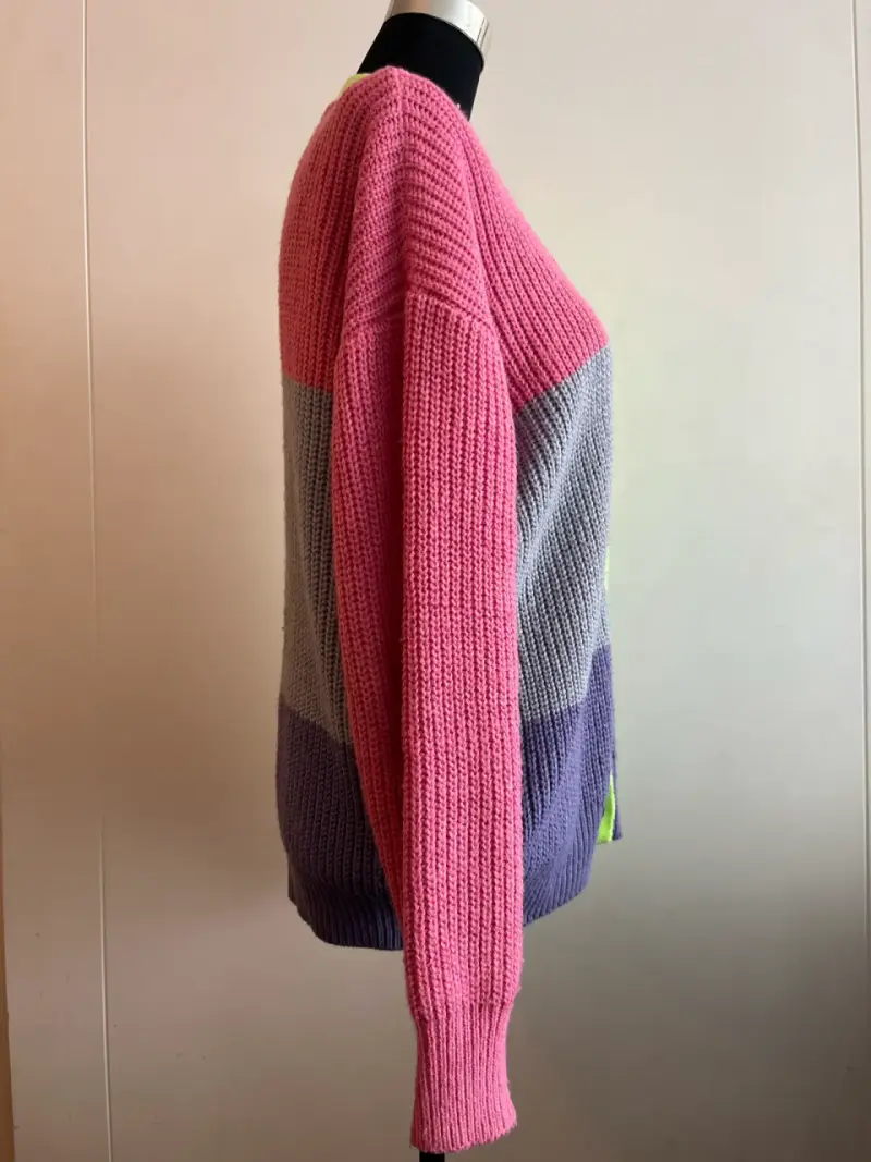 Cárdigan de punto colorido para mujer - 3