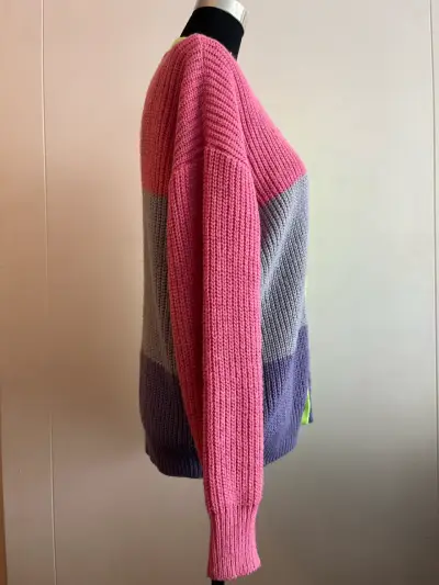 Cárdigan de punto colorido para mujer - miniatura 3