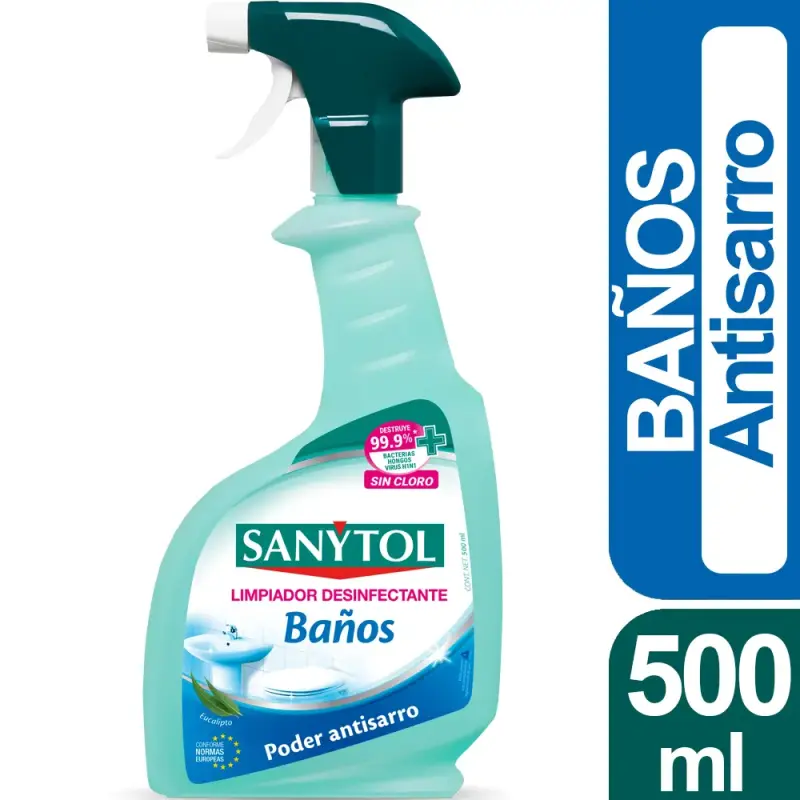 Limpiador desinfectante baños Sanytol 500 ml