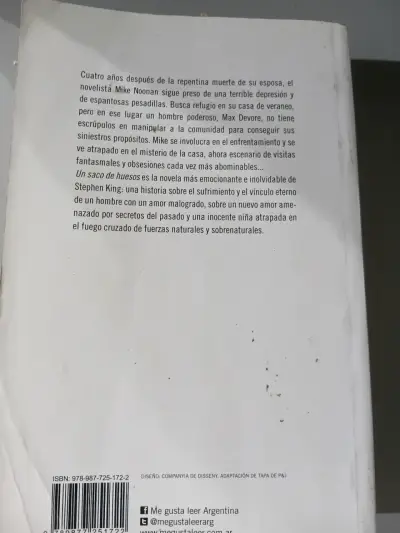 Libro 'Un Saco de Huesos' de Stephen King - miniatura 2
