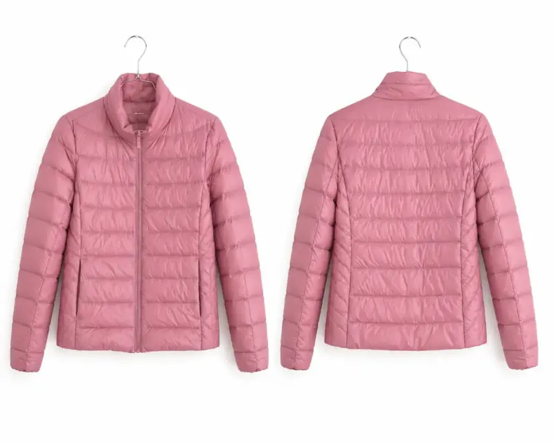 Chaqueta acolchada rosada