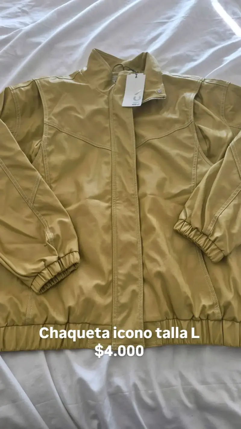 Chaqueta beige Icono talla L oversize - 1