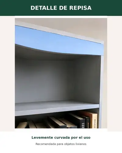 Mueble biblioteca madera con cajones y escritorio - miniatura 5