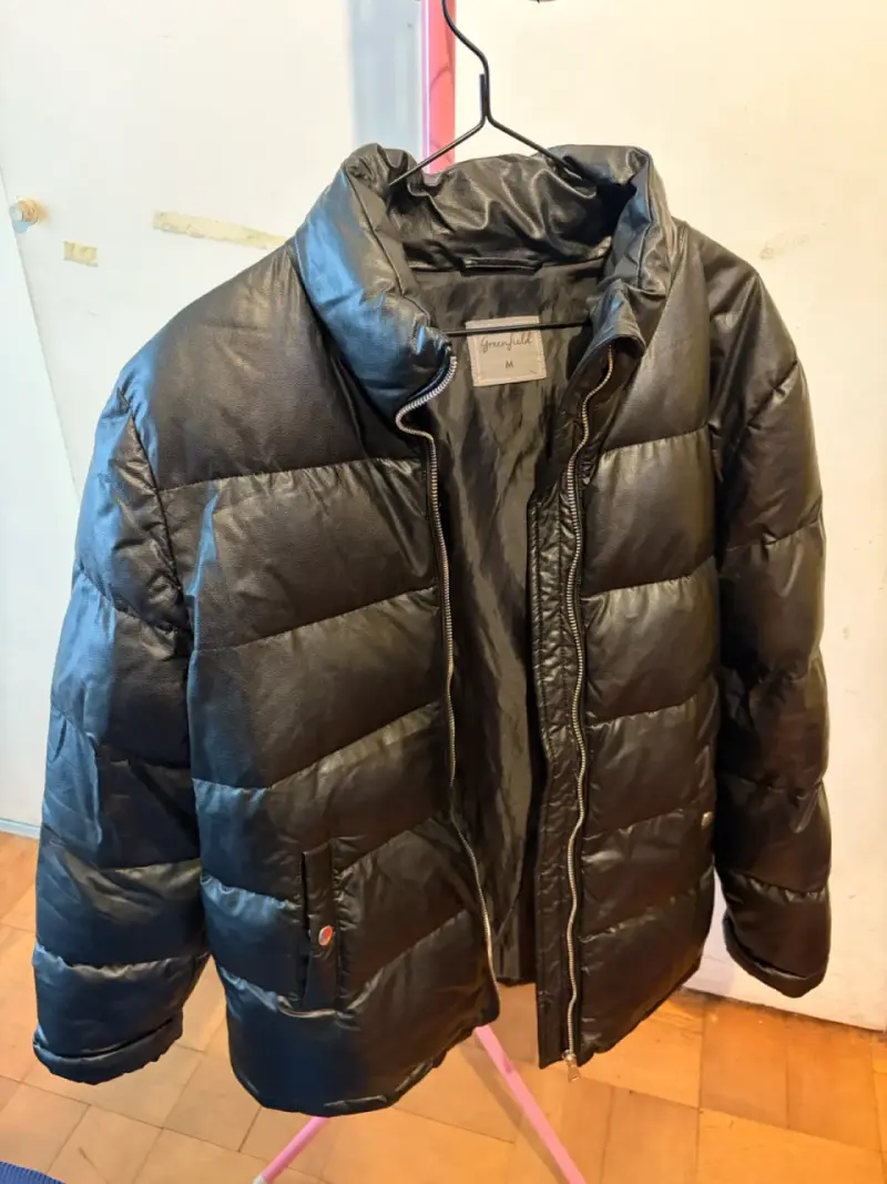 Chaqueta acolchada negra para mujer talla M - 2