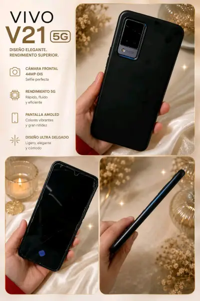 Smartphone Vivo V21 5G con Cámara 44MP - miniatura 1