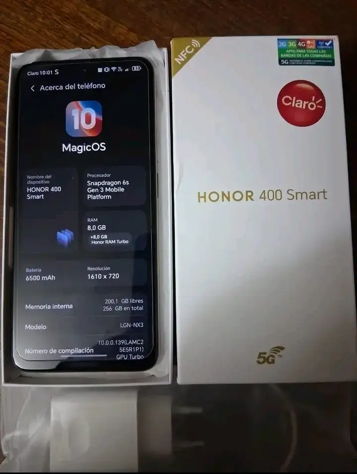 Smartphone Honor 400 Smart 5G con 256GB - 1